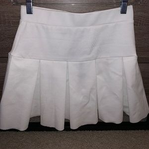 White Mini Tennis Skirt